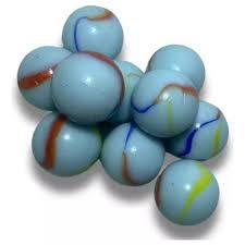 BRINQ BOLA DE GUDE LEITOSA 25MM C/20UN