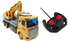 BRINQ CAMINHAO RETROESCAVADEIRA C/CONTROLE REMOTO