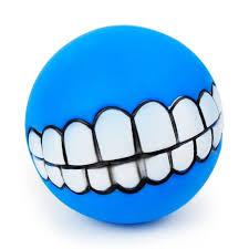 BRINQ P/ PET BOLA  AMAZOO DENTES/SORRISOS C/SOM