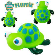 BRINQ PET FLUFFIE TARTARUGA DE VINIL C/SOM 1UN
