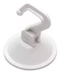 CABIDE GANCHO DE PLASTICO C/VENTOSA C/2 PCS 10,5X8