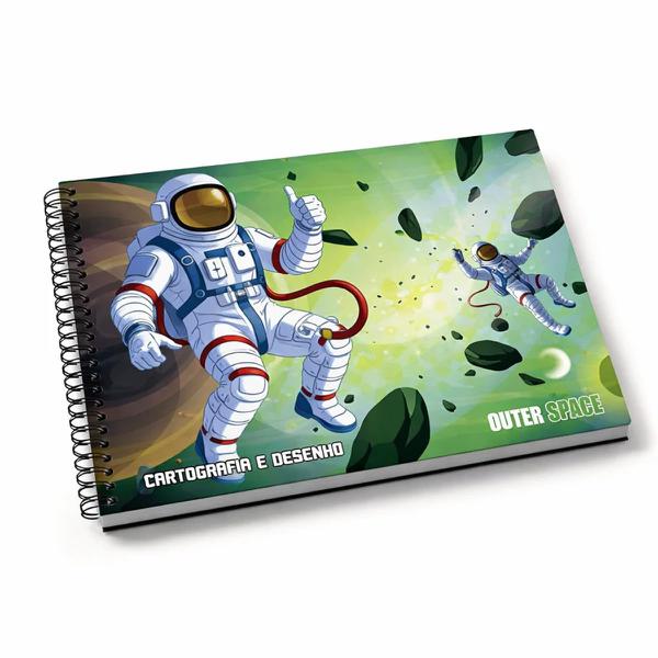 CADERNO CART. OUTER SPACE C/D ESP. 60FLS