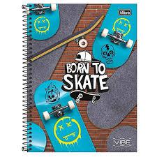 CADERNO VIBE MASC ESP. UNIV C/D 1MAT. 80FLS