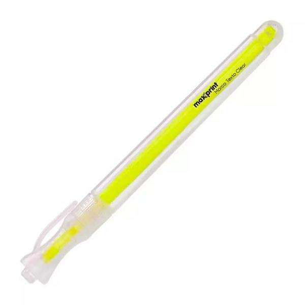 CANETA M TEXTO MAXPRINT CLEAR AMARELA