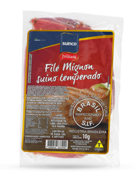 CARNE SUI FILE MIGNON SUINCO TEMPERADA KG