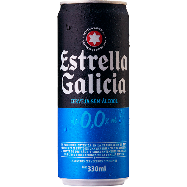 CERV ESTRELLA GALICIA ZERO ALCOOL LN 330ML