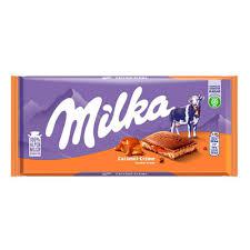 CHOC MILKA CARAMEL CREME 100G