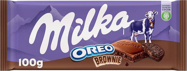 CHOC MILKA OREO BROWNIE 100G