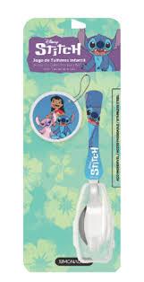 COLHER C/ PROTETOR CHAVEIRO STITCH