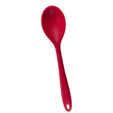 COLHER GOHAN DE SILICONE VERMELHO E PRETO