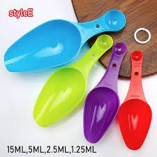 COLHER PLAST COLORS MEDIDORA C/PA/PEGADOR 4PCS