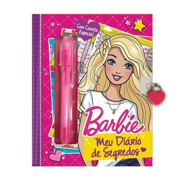 DIARIO BARBIE MEUS SEGREDOS C/CADEADO + CANETA GEL