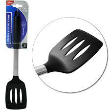 ESPATULA BELAKAZA SILICONE VAZADA PRETO CABO INOX