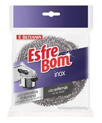 ESPONJA BETTANIN ESFREBOM ACO INOX 1UN