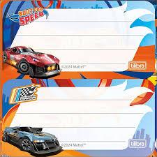 ETIQUETA ESCOLAR HOT WHEELS C/ 8 ETIQ