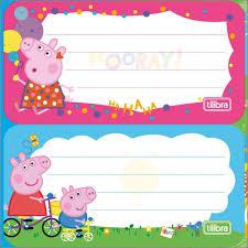 ETIQUETA ESCOLAR PEPPA PIG C/ 8 ETIQ