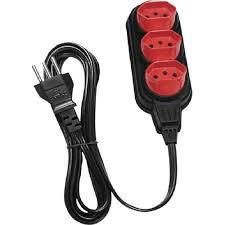 EXTENSAO TOMADA MULTIPLA RED PT PL 2X0,7