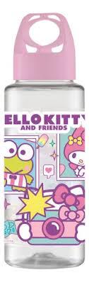 GARRAFA SQUEEZE HELLO KITTY AND FRIENDS 350ML