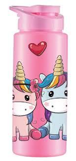 GARRAFA SQUEEZE UNICORNIO ROSA 750ML