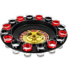 JOGO CASSINO ROLETA DRINK SHOT 8 COPOS VIDRO 25ML