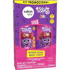 KIT SH 300ML+COND 200ML SALON LINE KIDS UVA