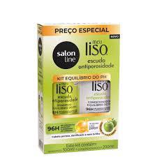 KIT SH 300ML+COND 200ML SALON LINE M.LISO ANTIP.