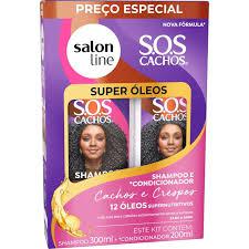KIT SH 300ML+COND 200ML SALON LINE SOS C. S. OLEOS