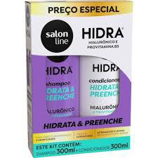 KIT SH 300ML+COND 300ML SALON LINE H. HIALURONICO