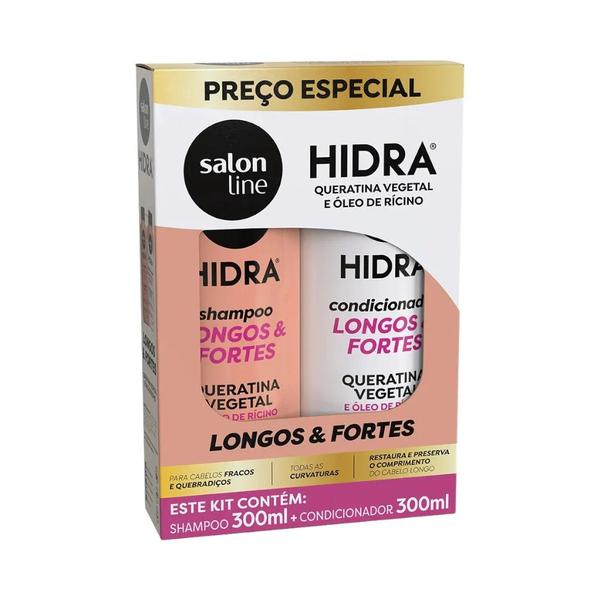 KIT SH 300ML+COND 300ML SALON LINE H.QUERATINA