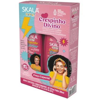KIT SH 325ML+COND 200ML SKALA CRESPINHO DIVINO