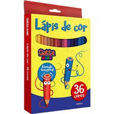 LAPIS DE COR GATTE KIDS HEXAGONAL 36 CORES