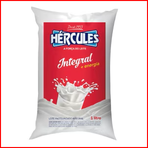 LEITE HERCULES PASTEURIZADO INTEGRAL 1L