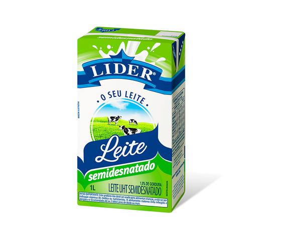 LEITE LV LIDER SEMI DESNATADO 1L