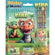 LIVRO INFANTIL COLORIR STICKER MANIA DINOSSAUROS