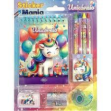 LIVRO INFANTIL COLORIR STICKER MANIA UNICORNIOS