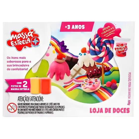 MASSA PARA MODELAR DOCES 6 CORES 2 MOLDES