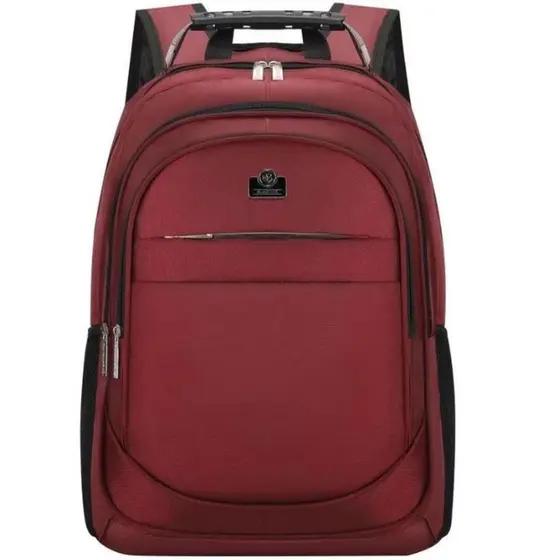 MOCHILA CABO DE ACO PRETO/VERMELHO REFORCADA