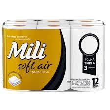 PAPEL HIG MILI F.TRIPLA SOFT AIR 20M 12UN