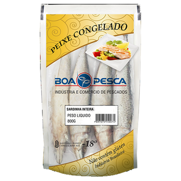 PEIXE SARDINHA BOA PESCA ESPALMADA 800G