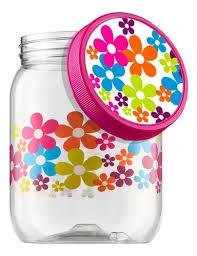 POTE ORGANIZADOR DE PLAST MARGARIDA LILAS 2700ML