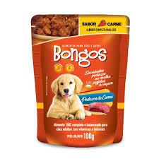 RACAO BONGOS SACHE CAO CARNE AO MOLHO 100 GR