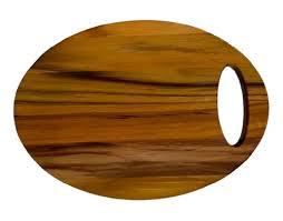 TABUA P/ CORTE GIFTUTIL OVAL ESTAMPADA 38X30CM