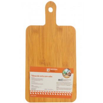 TABUA P/ CORTE WESTERN BAMBU C/ CABO 35X20X1CM