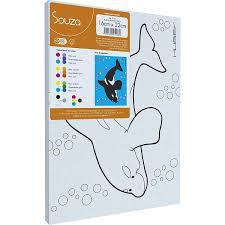 TELA PARA PINTURA RISCADA 16X22CM. ORCA