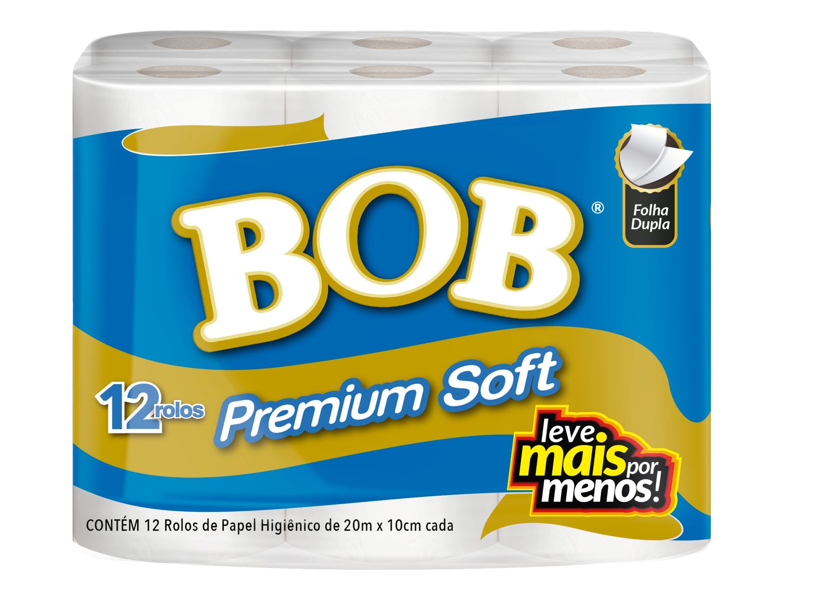 PAPEL HIG FD 20M 12UN PREMIUM SOFT BOB PCT 240m