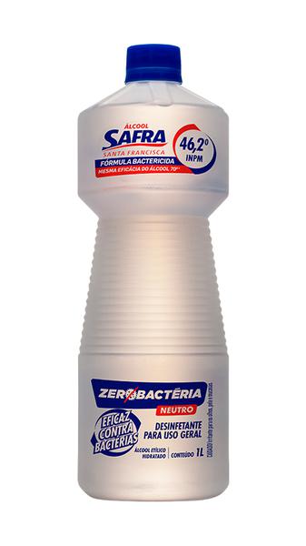 ALCOOL LIQ 46 HIDRATADO SAFRA FR 1lt ZERO BAC