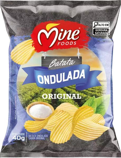 BATATA FRITA ONDULADA MINE FOODS PCT 40g ORIGINAL