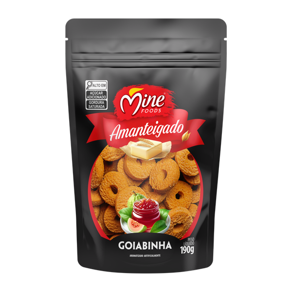 BISC AMANT MINE FOODS PCT 190g GOIABINHA
