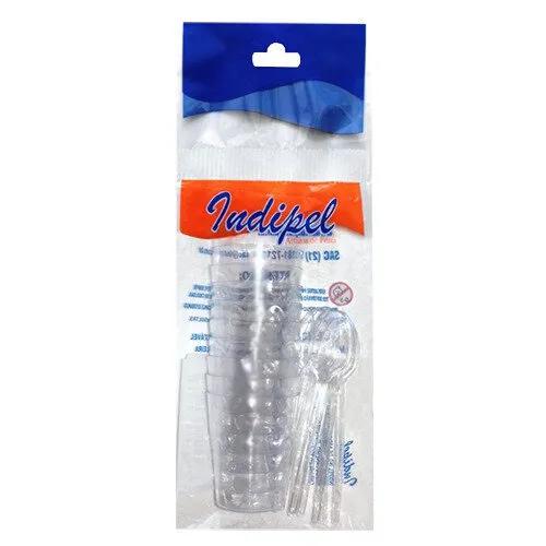 COPO DESCART ACRILICO 25ML INDIPEL PCT 10un BRIGADEIRO DE COLHER