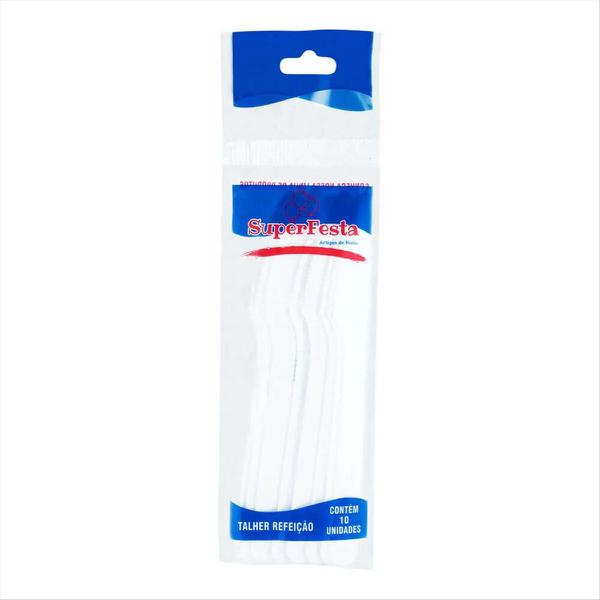FACA DESCART PLAST REFEICAO REFORCADO BRANCO INDIPEL PCT 10un